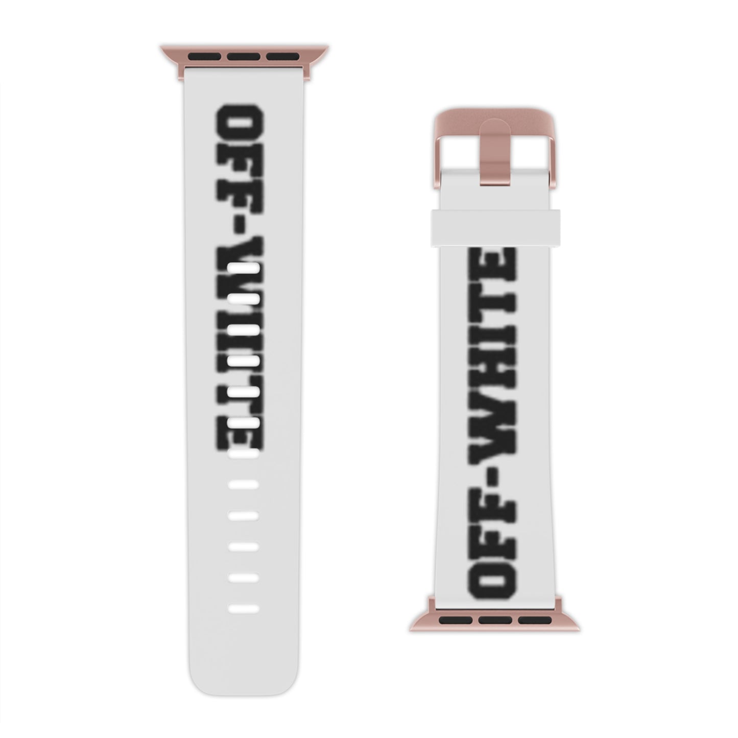 Stylish Off-White Inspired Apple Watch Band - Trendy Accessory for Fashion Enthusiasts