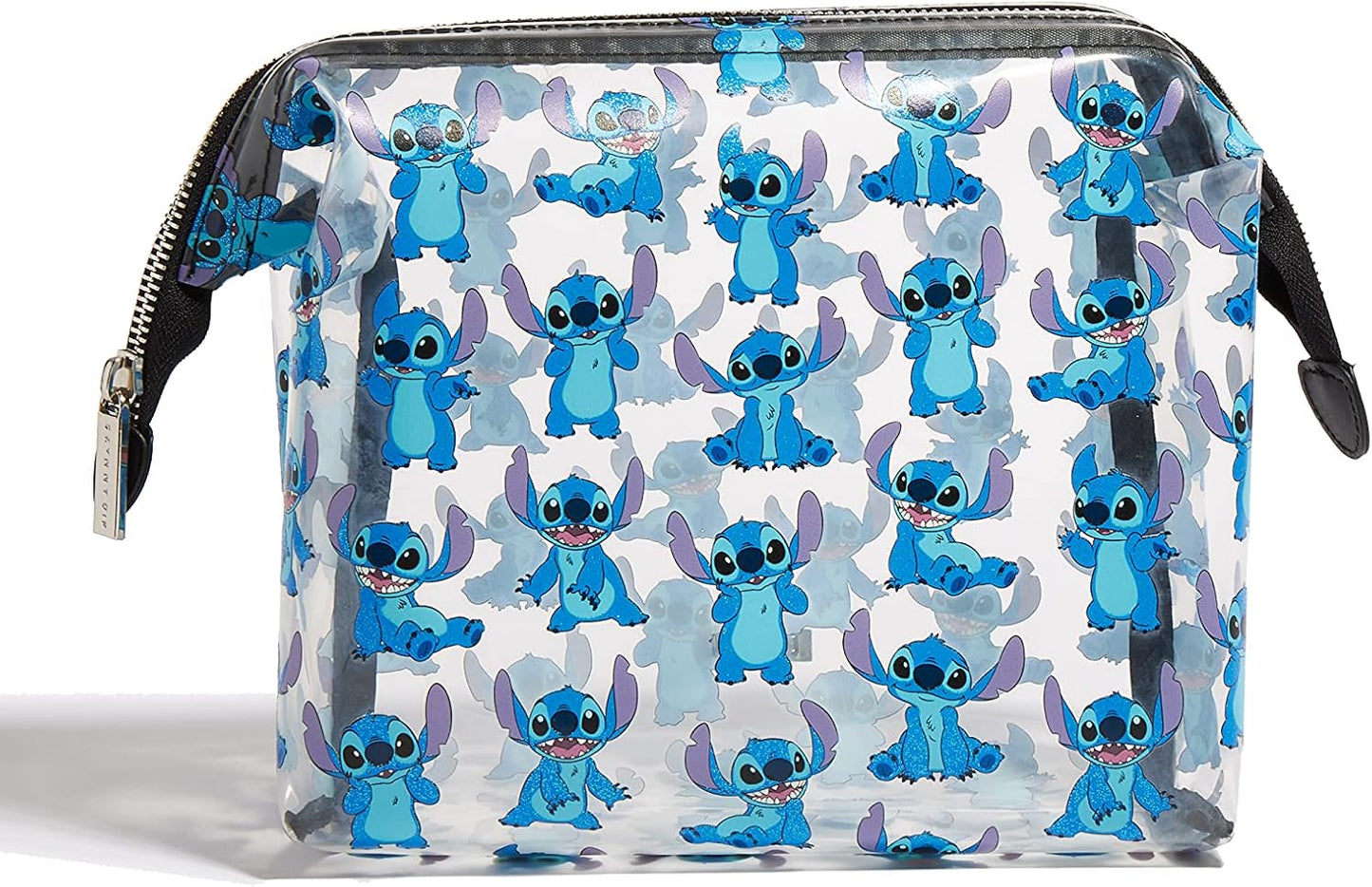 Wash Bag - Disney Lilo and Stitch Toiletry Bag, Clear Makeup Bag, Ideal for Cosmetics Travel Accessories, Cute Toiletries Essentials Bag for Women, Girls and Kids Designed in London UK