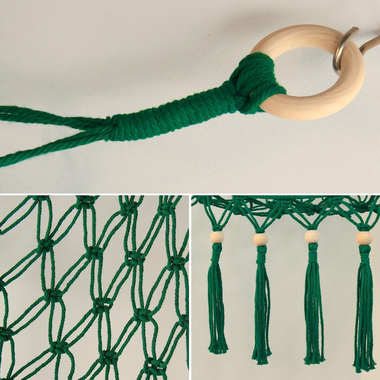 Stuffed Animal Toy Storage Hammock with LED Light - Macrame Jumbo Doll Corner Stuff Animals Organizer Decorations - Cute Plushie Net Kids Baby Nursery Bedroom Room Decor Christmas Green