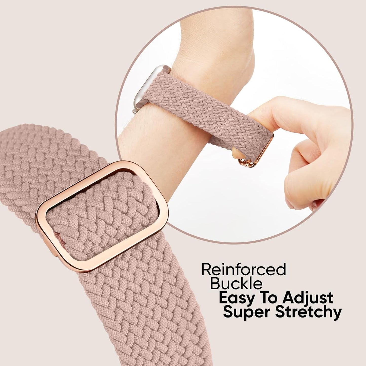 6 Pack Braided Stretchy Bands Compatible with Apple Watch Band 38Mm 40Mm 41Mm 42Mm 44Mm 45Mm 49Mm Women Men, Adjustable Nylon Solo Loop Elastic Straps for Iwatch Series 9 8 7 6 5 4 3 2 1 SE Ultra