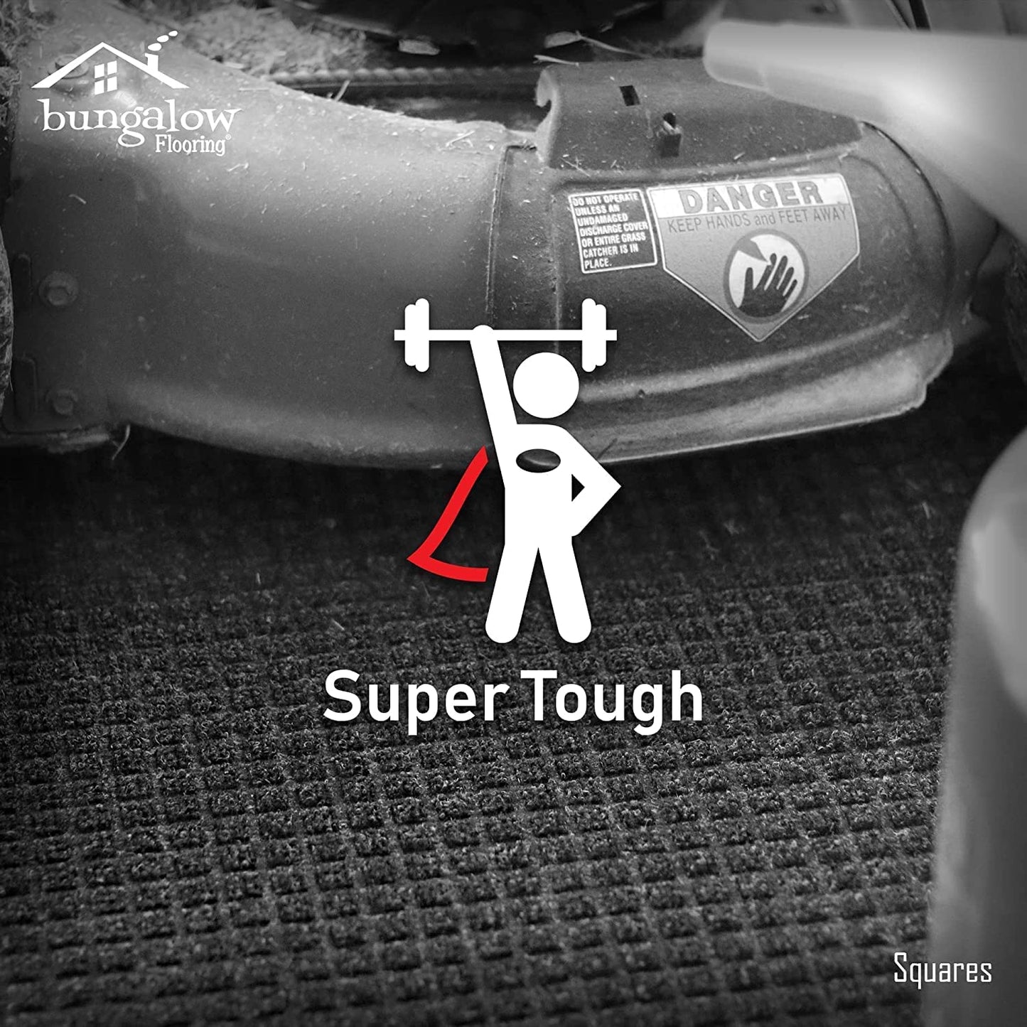 Waterhog Stair Treads, Set of 4, 8-1/2 X 30 Inches, Made in USA, Durable and Decorative Floor Covering, Indoor/Outdoor, Water-Trapping, Boxwood Collection, Charcoal