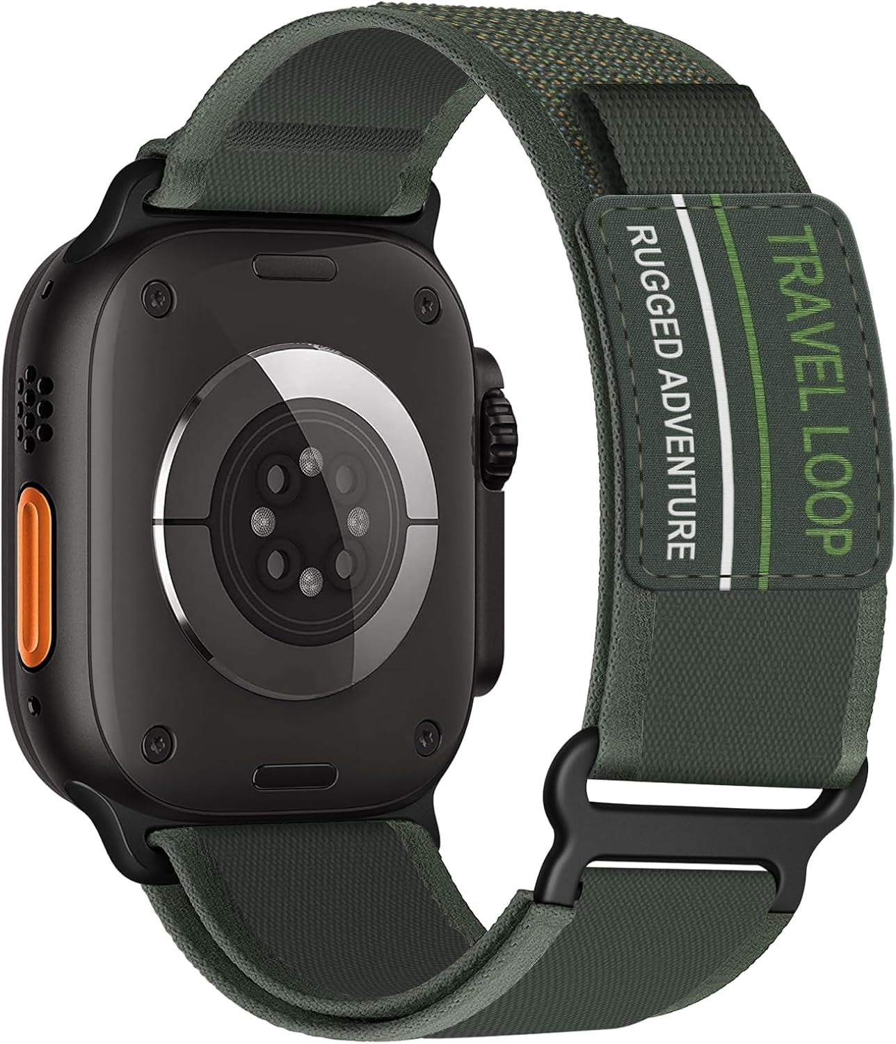 Trail Loop Nylon Band - Compatible with Apple Watch Ultra 2 Band 49Mm 46Mm 45Mm 44Mm 42Mm 41Mm 40Mm 38Mm Men Women,Rugged Braided Elastic Weave Sport Strap for Iwatch Ultra Series 10/9/8/7/6/SE/5/4/3