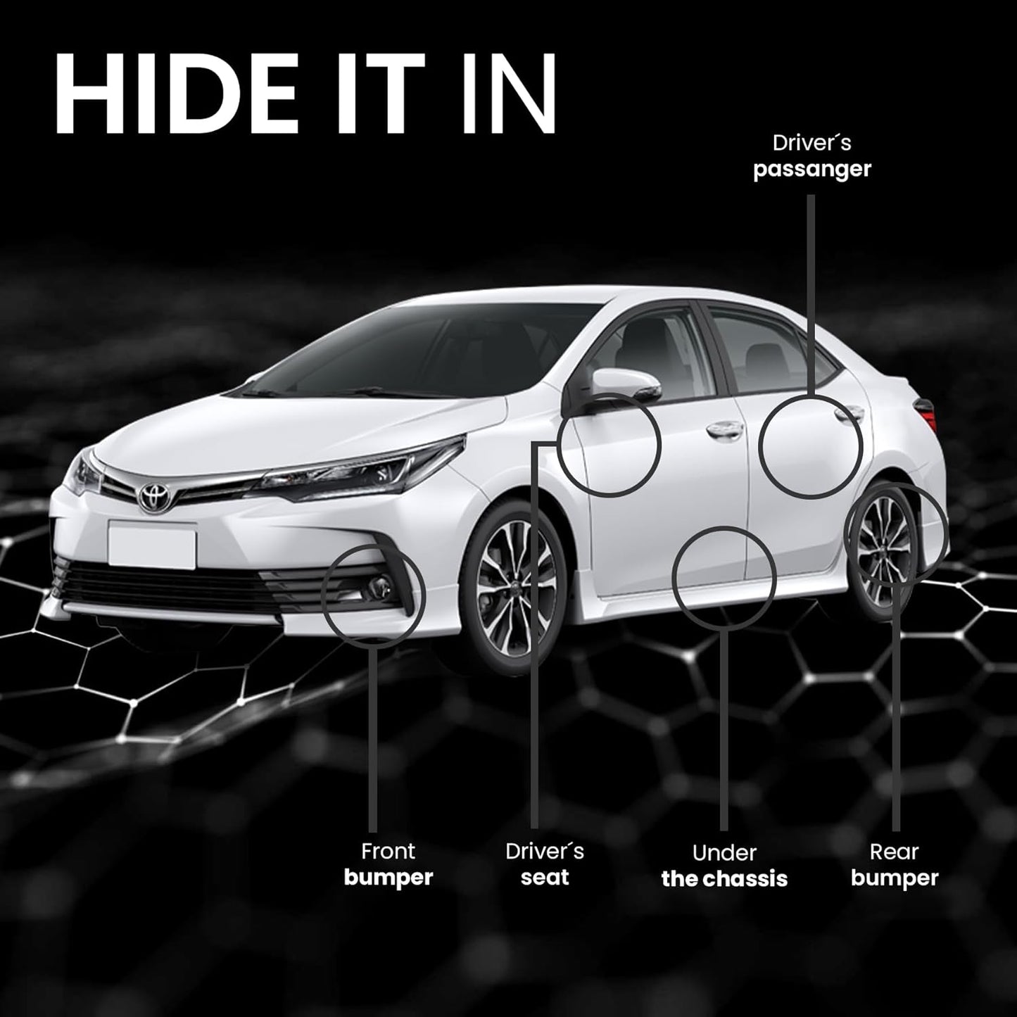 4G GPS Tracker for Vehicles NO Monthly FEE Hidden Magnetic GPS Tracker Locator Real-Time Vehicle Tracking Devices with Electric Fence and Anti-Theft Alarm for Car/Motorcycle/Trucks/Fleet/Boat