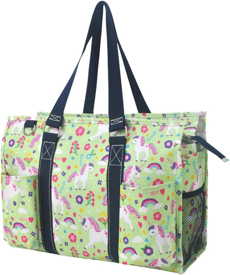 Utility Water Resistant Tote Bag, Top Zipper Closure, Perfect Gifts for Working Women, Nurses, Gym Bag