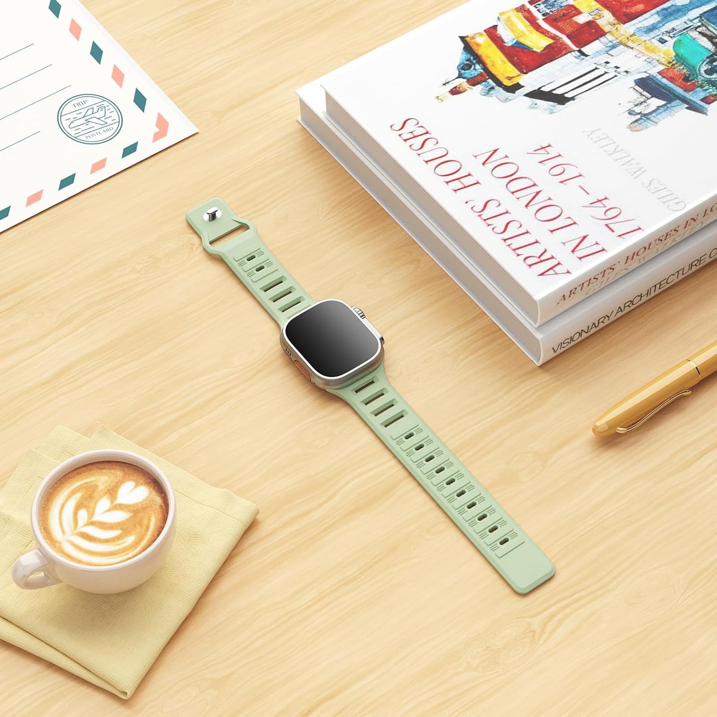 Sport Bands Compatible with Apple Watch 38Mm 40Mm 41Mm 42Mm 44Mm 45Mm 49Mm, Soft Silicone Replacement Waterproof Strap Wristband for Iwatch Series Ultra/Ultra 2 9/8/7/6/5/4/3/2/1 SE Women Men