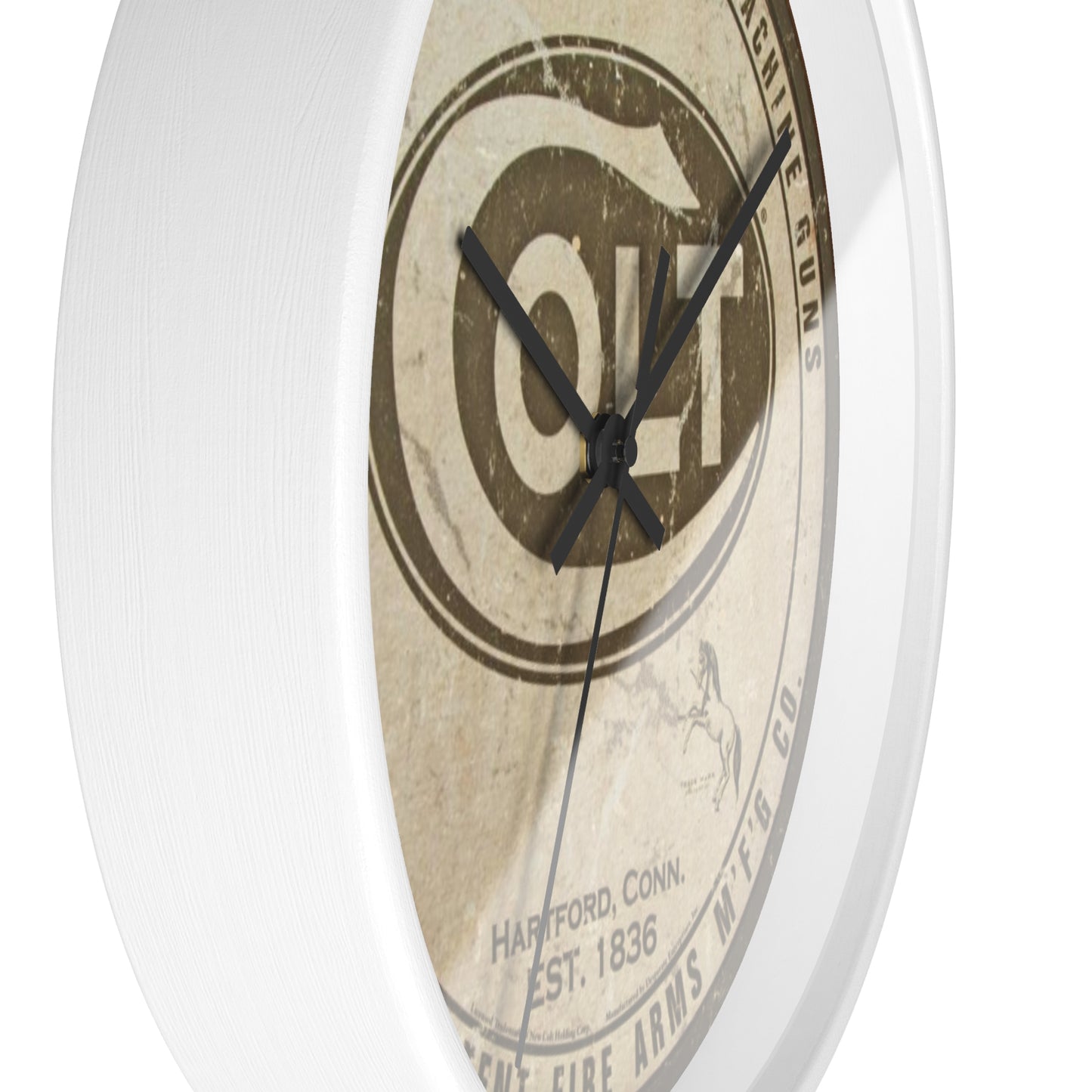 Colt REVOLVERS PISTOLS MACHINE GUNS Wall Clock