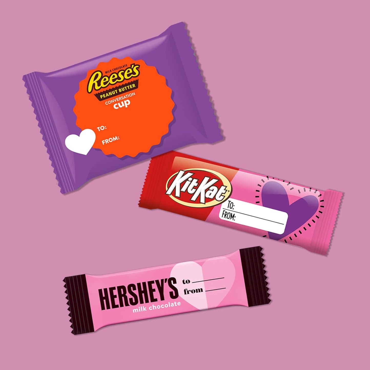 , KIT KAT and REESE'S Assorted Milk Chocolate Snack Size, Valentine'S Candy Bag, Perfect Valentines Day Gift for Him, Her, or Kids, Football Party Snacks, 12.47 Oz (25 Pieces)
