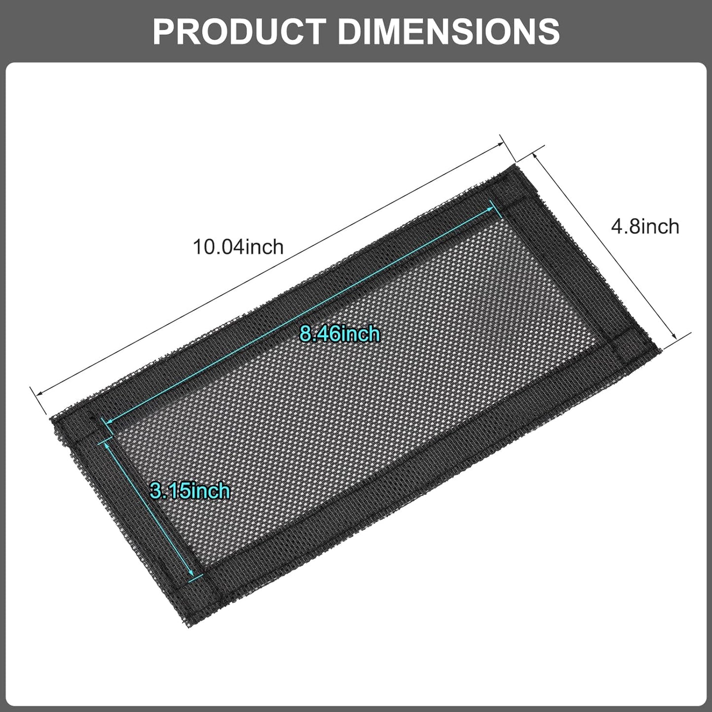 Vent Cover 2023 for Tesla Model Y, Universal Air Vent Cover Compatible with Tesla Model 3 and Model Y 2023 2022 2021 2020 2019, Mesh Rear Floor Backseat under Seat Grille, Set of 2