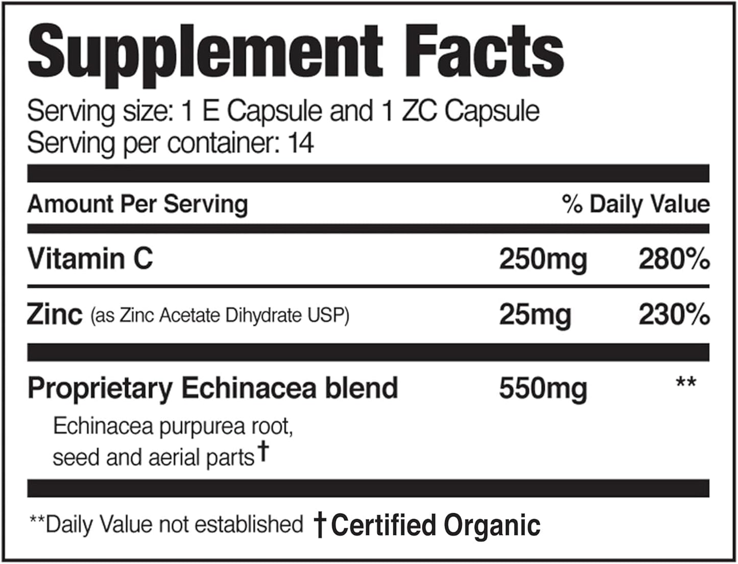 5-Day Tapered Immune Support Booster - Vitamin Immune Support Supplement, Echinacea, Zinc Vitamin C, Vitamins for Immune System Support, Immune Boosters for Adults - Immune Support Vitamins TLBH