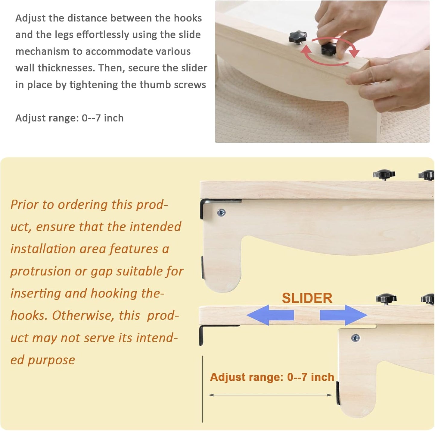 Cat Window Perch, Wooden Window Perch for Cats Inside, 2 In1 Cat Hammock for Window, Versatile Cat Window Bed, Multi Installation Place Window Cat Bed for Windowsill Bedside Drawer and Cabinet