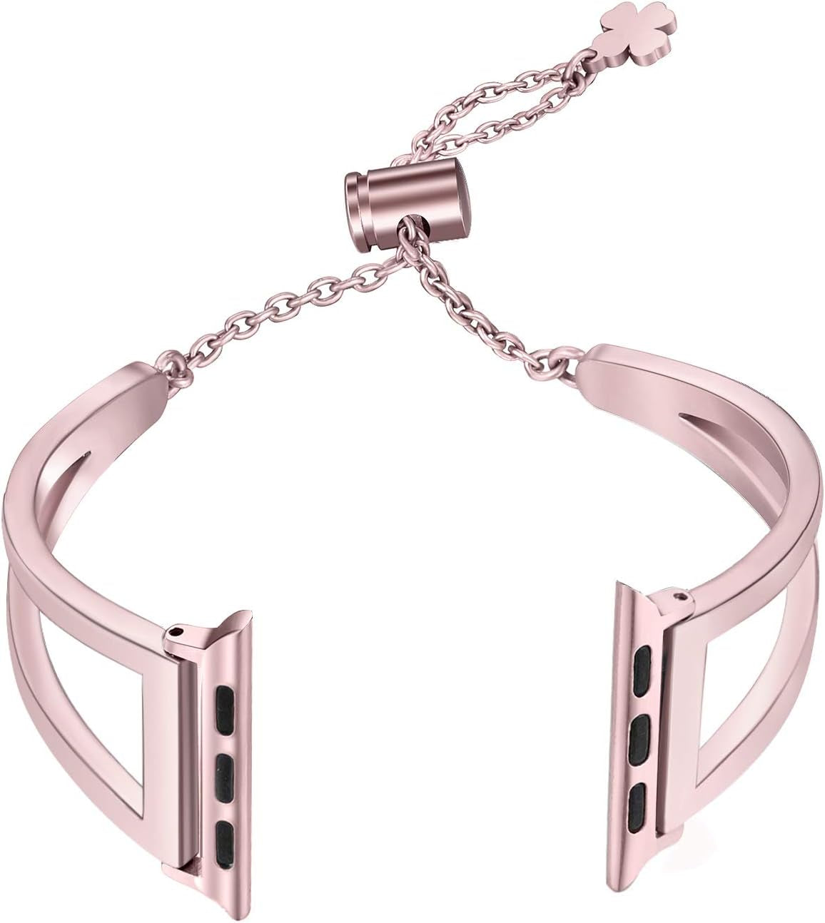 Stainless Steel Bands Compatible with Apple Watch Bands 38Mm 40Mm 41Mm 42Mm 44Mm 45Mm Iwatch Series 9/8/7/6/5/4/3/2/1/SE, Dressy Metal Bangle Bracelet Women