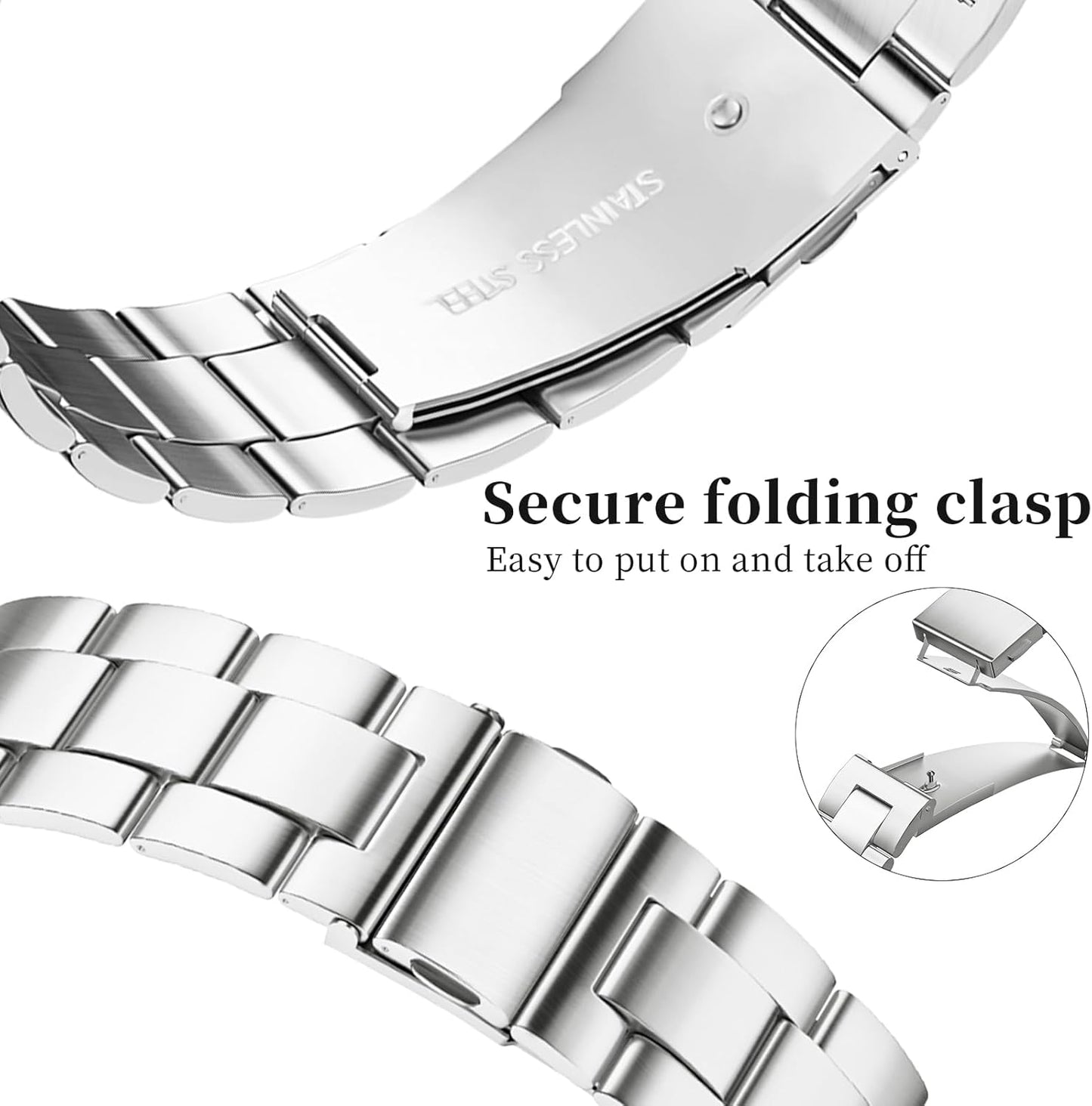 Thin Metal Bands Compatible with Apple Watch Band 38Mm 40Mm 41Mm 42Mm 44Mm 45Mm 46Mm 49Mm, Slim Stainless Steel Wristband Strap for Iwatch Ultra SE Series 10 9 8 7 6 5 4 3 2 1-Silver+Gold