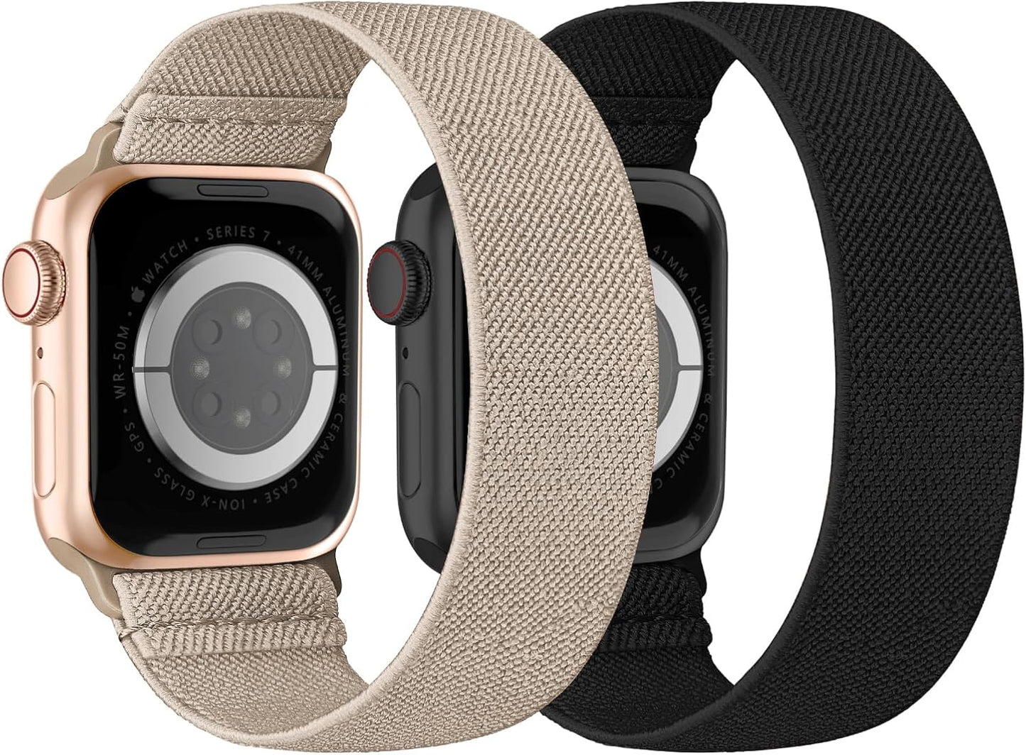 Stretchy Nylon Solo Loop Bands Compatible with Apple Watch Band 38Mm 40Mm 41Mm 42Mm 44Mm 45Mm 49Mm Iwatch Series 9 8 7 SE 6 5 4 3 2 1 Ultra 2 SE, Sport Elastic Strap Wristband for Women Men