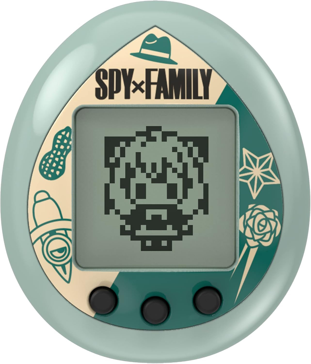 TAMAGOTCHI Spy X Family Green | Raise Anya with the 4Cm Virtual Pet Based on the Spy X Family Manga and Anime Handheld Games Are Fun Boys and Girls Toys and Anime Gifts BanUK