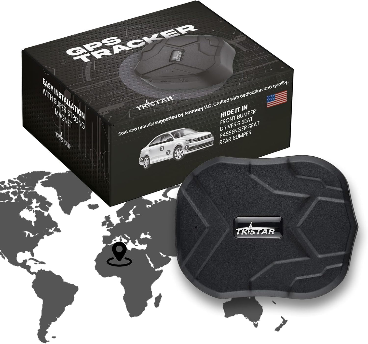 4G GPS Tracker for Vehicles NO Monthly FEE Hidden Magnetic GPS Tracker Locator Real-Time Vehicle Tracking Devices with Electric Fence and Anti-Theft Alarm for Car/Motorcycle/Trucks/Fleet/Boat