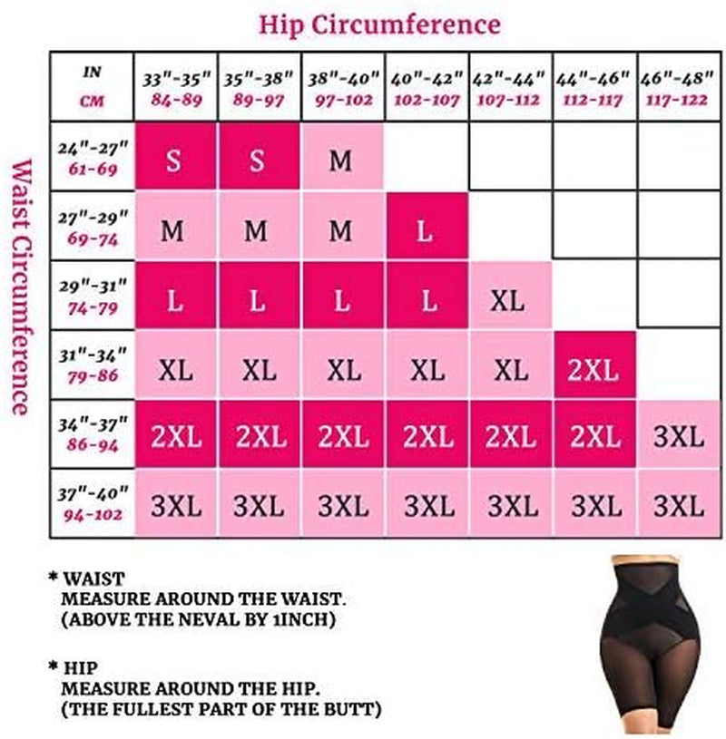 Tummy Control Body Shaper Shorts - High Waist Thigh Slimmer Panties Shapewear