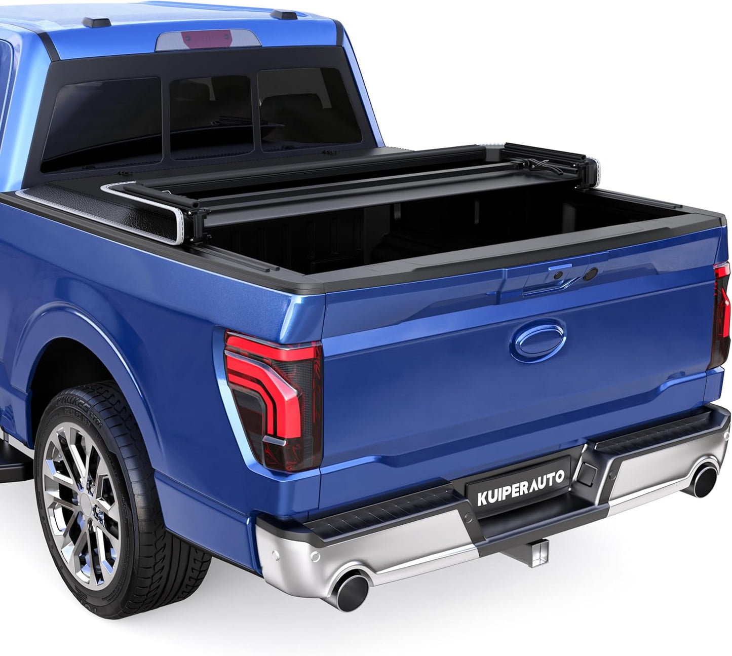 Tri 3-Flip 5.5 FT Soft Truck Bed Tonneau Cover Compatible with 2009-2014 Ford F150 F-150 Styleside (Excl Raptor Series) Truck Bed Cover