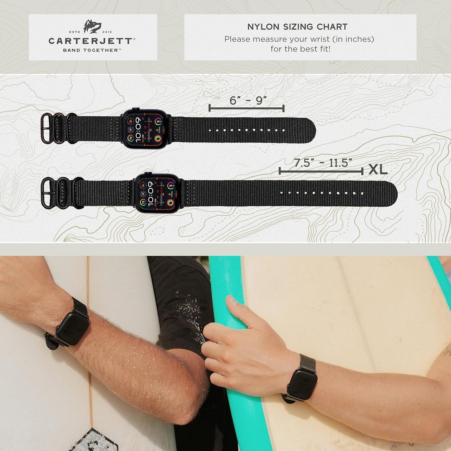 Classic Nylon Band Usa-Based Co., 23 Epic Styles Breathable & Water Resistant …Men & Women Compatible with Apple Watch Bands 41Mm 40Mm 38Mm for Series 9 8 7 6 5 4 3 2 1 & SE Iwatch Strap