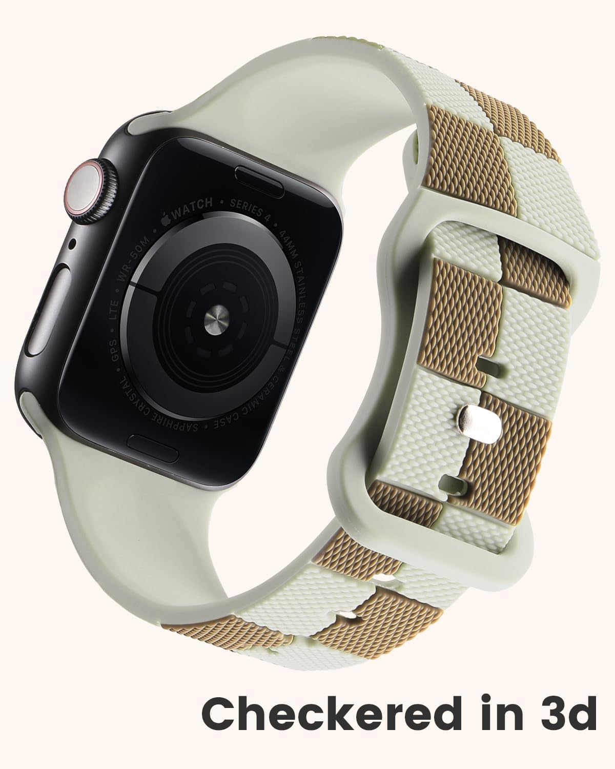 Checkered Bands Compatible with Apple Watch Band 38Mm 40Mm 41Mm 42Mm 44Mm 46Mm 45Mm 49Mm Women Men, Soft Silicone Preppy Checkerboard Sport Strap for Iwatch Ultra 2/1 Series 10 9 8 SE 7 6 5 4 3 2 1