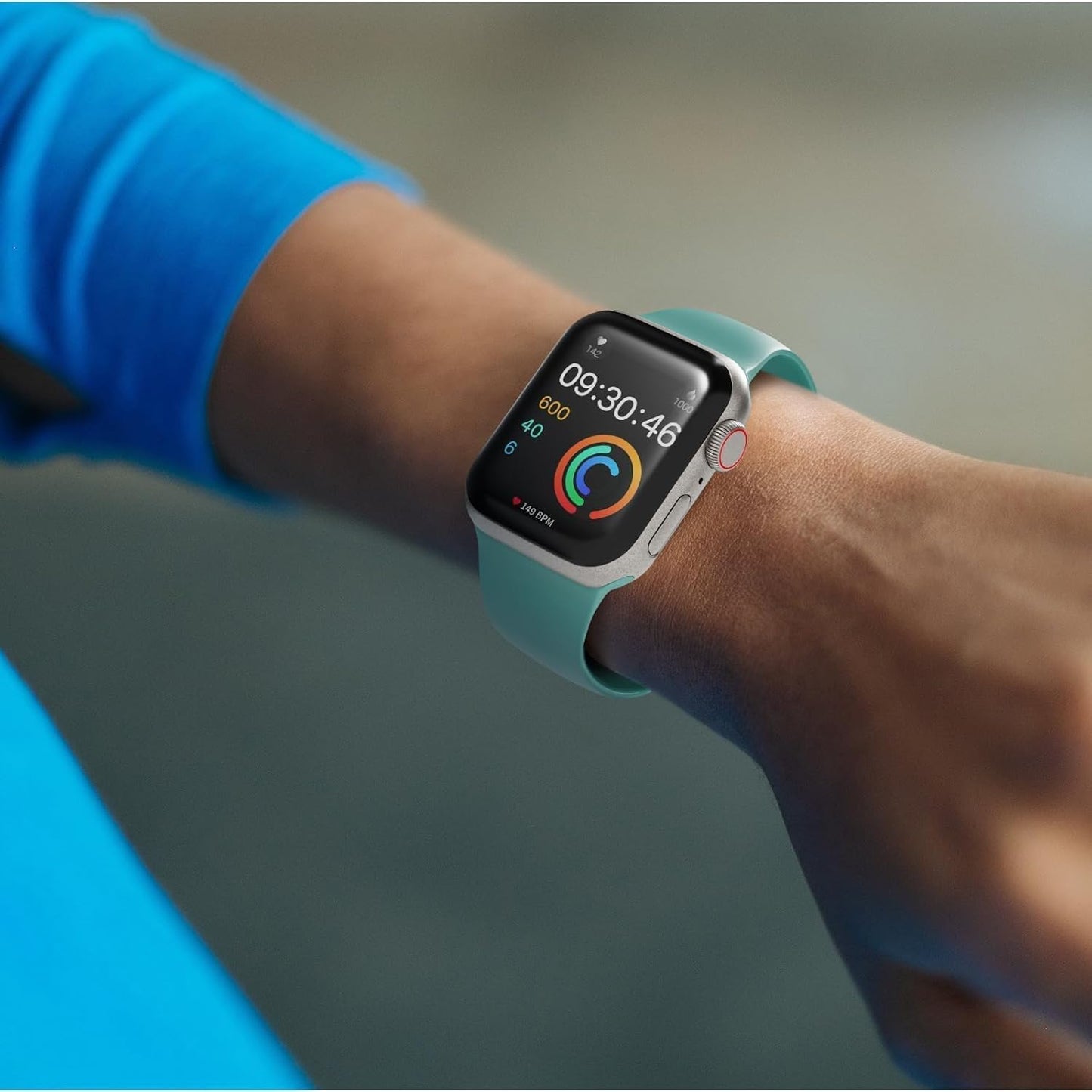 Sport Bands Compatible with Apple Watch Band 38Mm 40Mm 41Mm 42Mm 44Mm 45Mm 46Mm 49Mm,Soft Silicone Waterproof Strap Compatible with Iwatch Bands Series 9 Ultra 8 7 6 5 4 3 2 1 SE Universal