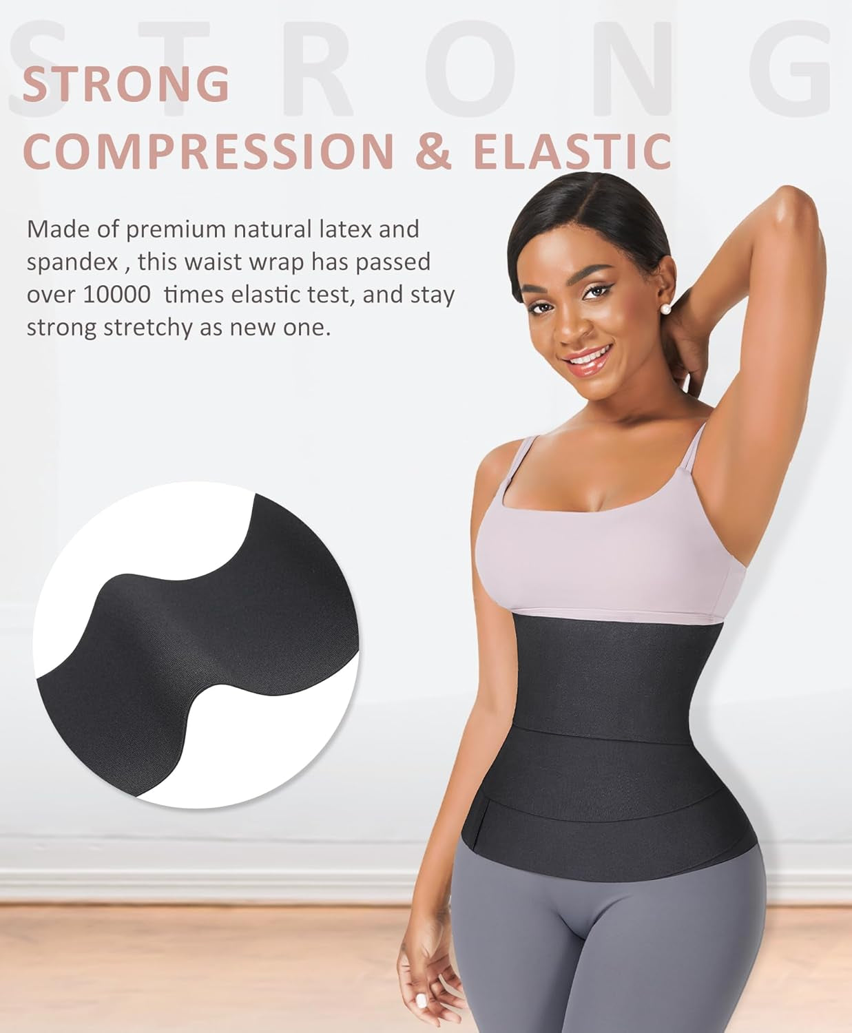 Waist Trainer Wrap for Women Tummy Control Waist Shaper with Loop