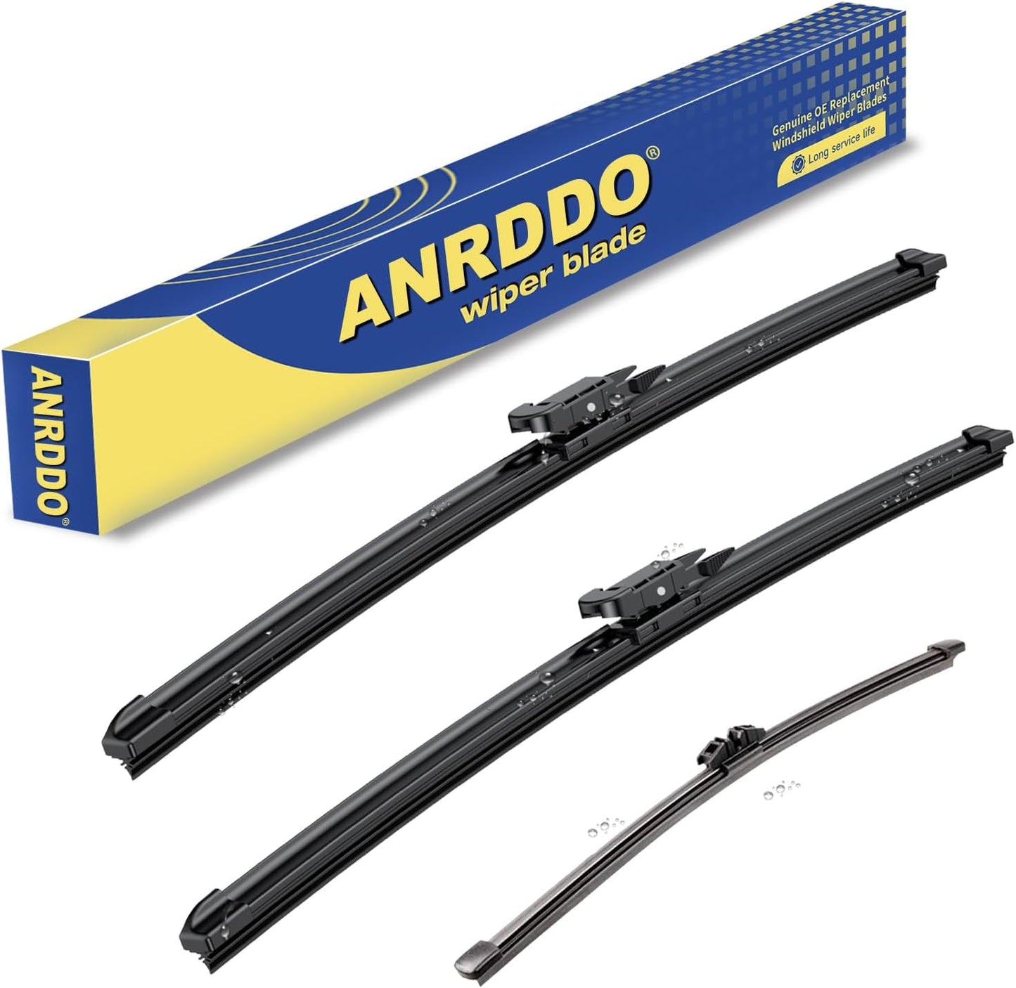 3 Wipers Factory Replacement for Toyota Rav4 2013-2018 Original Equipment Windshield Wiper Blades Set 26"+16"+10" (Set of 3)