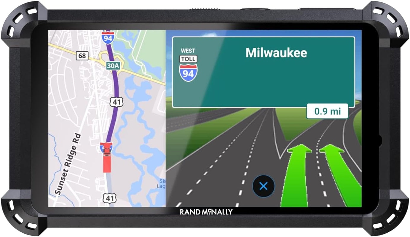 Truck GPS for Truckers with Navigation System, Speed Camera Alerts & Live Traffic Weather and Fuel Updates - Essentials Truck Accessory for Commercial Drivers - Rand Tablet 6 Inch TRUCK DRIVER