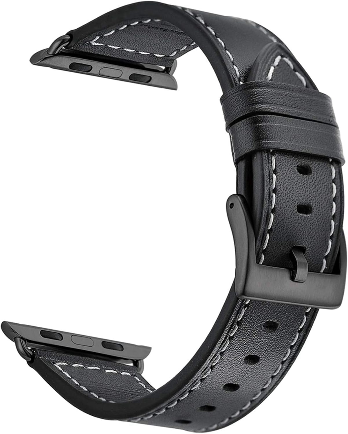 Leather Band Compatible with Apple Watch Vintage Classical Bands Dark Brown Replacement Strap for Iwatch Series 9 8 7 45Mm Series 6 SE 5 4 3 2 1 Nike Space Black Grey 42Mm 44Mm Men Women