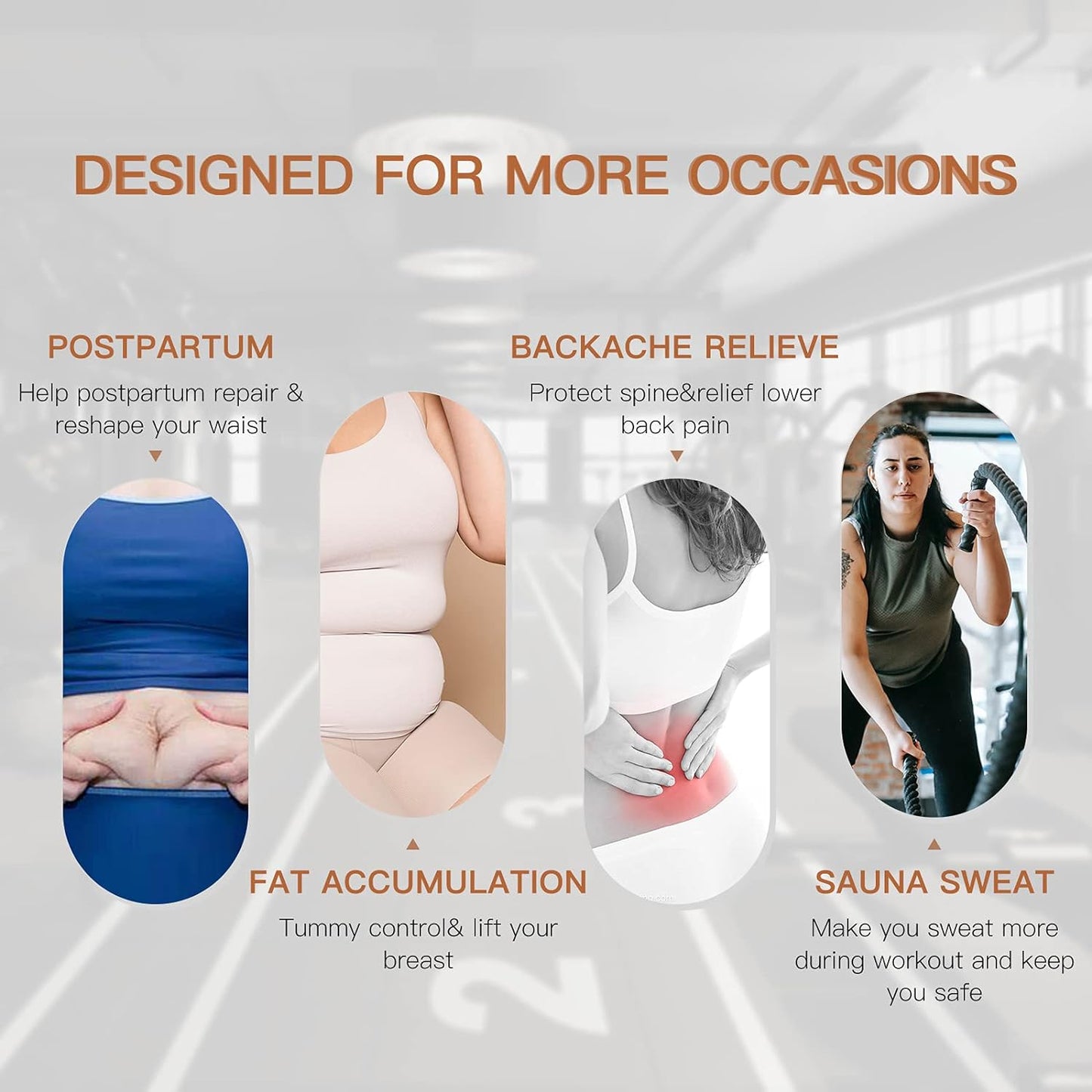 Waist Trainer Wrap for Women Tummy Control Waist Shaper with Loop