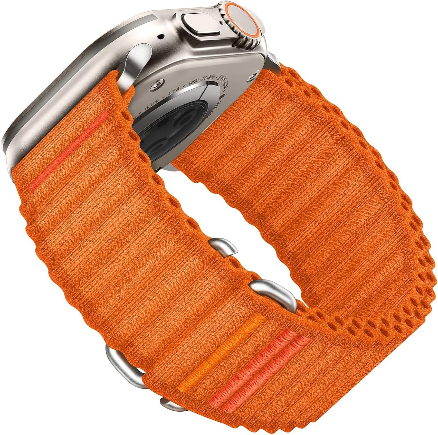Sport Bands Compatible for Apple Watch Ultra Band 49Mm 46Mm 45Mm 44Mm 42Mm Men Women, Stretchy Nylon Loop Adjustable Strap with S-Hook for Iwatch Ultra SE Series 10 9 8 7 6 5 4 3