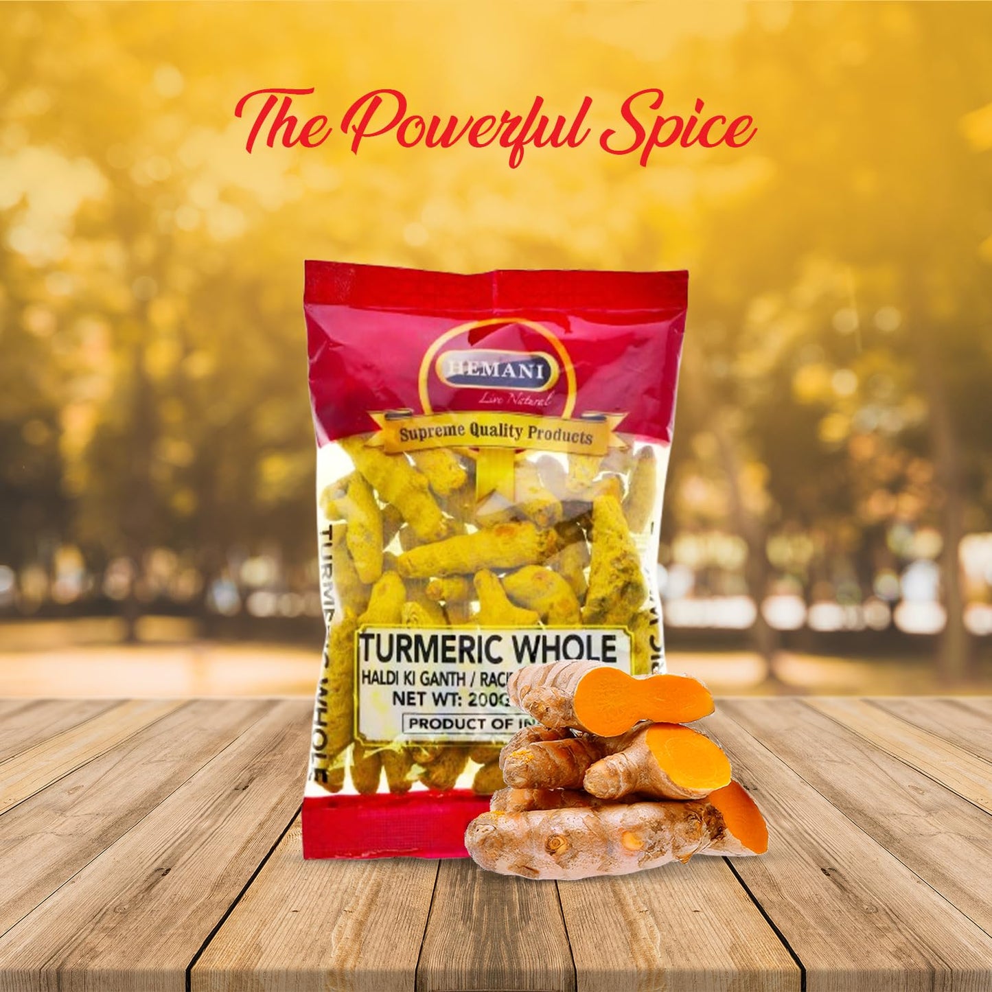 Whole Turmeric Root Dried Curcuma Longa 7.1 OZ (200G) | Premium Quality Turmeric Spice for Cooking & Wellness | Natural & Non-Gmo | Sourced from India TLBH