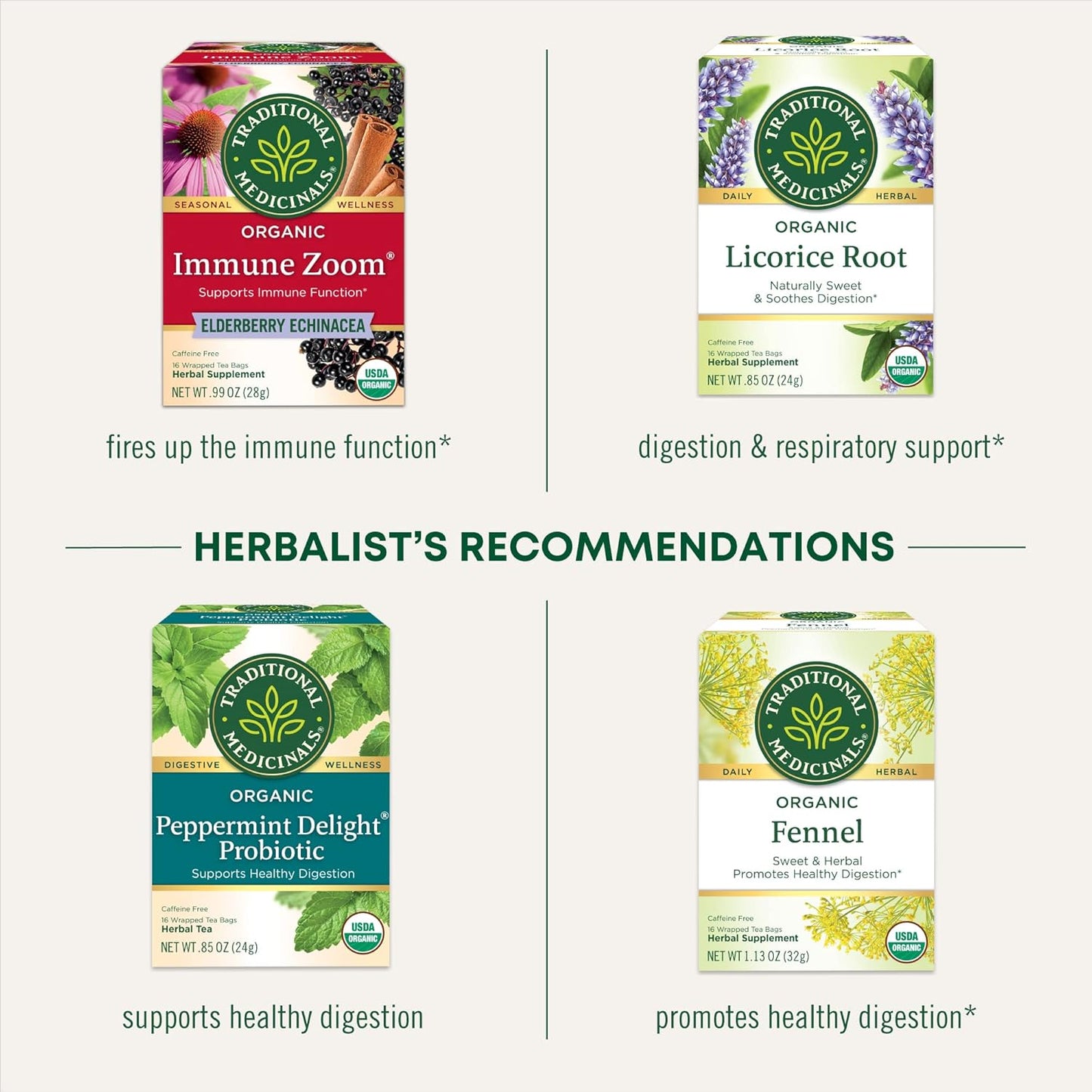Tea, Organic Throat Coat Lemon Echinacea, Supports Throat Health & Immune Fuction, 16 Tea Bags TLBH