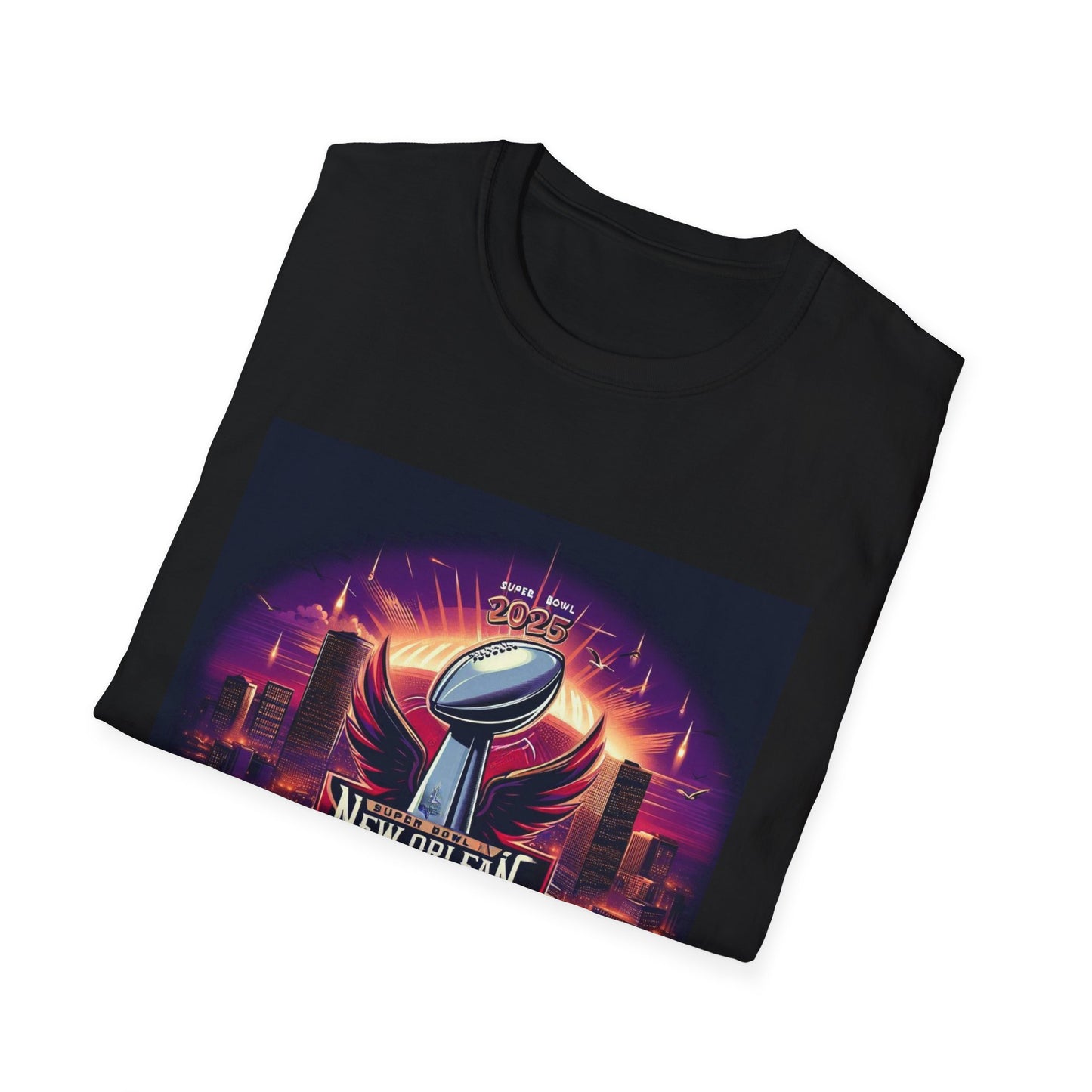 Super Bowl LIX Matchup T-Shirt Kansas City Chiefs Philadelphia Eagles Unisex Softstyle T-Shirt