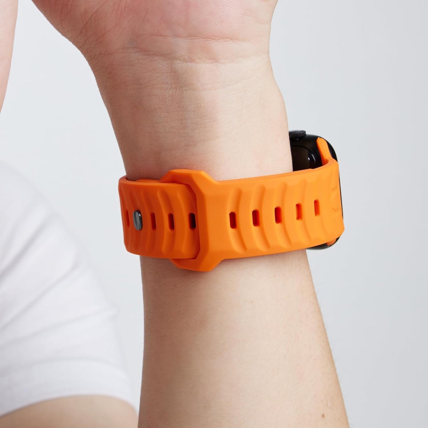 Band Compatible with Apple Watch 42Mm 44Mm 45Mm 49Mm, Replacement Silicone Sport Strap for Iwatch Series Ultra 9/8/7/6/5/4/3/2/1 SE Men Women