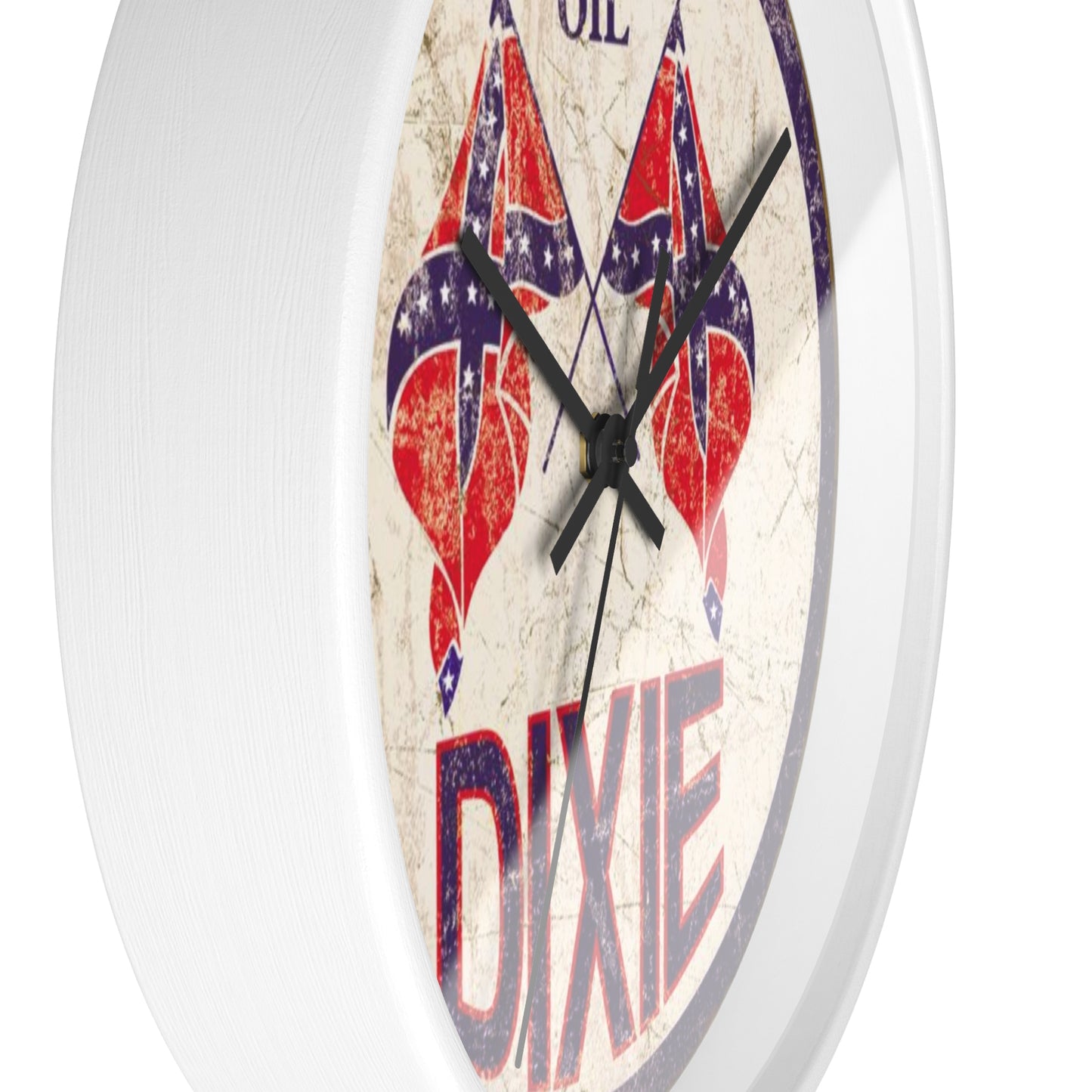 Retro Wall Clock - Dixie Motor Oil Design