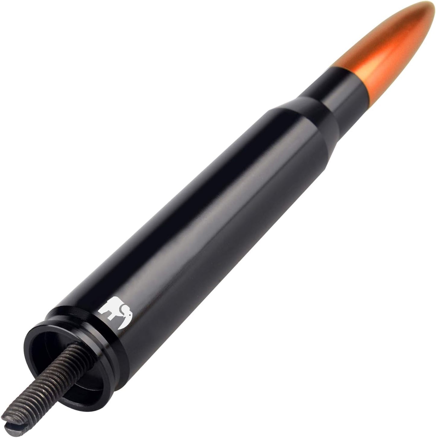50 Cal Caliber Bullet Style Antenna, Compatible with Ford F-Series (F-150 F-250 F-350 Super Duty Ford Raptor Ranger Trucks 1997-2024) - Designed for Optimized FM/AM Reception (Silver)
