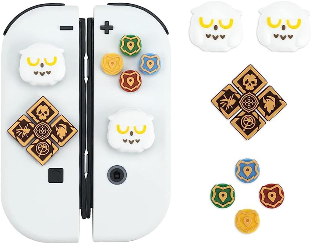 Switch Thumb Grips Caps, Cute Kitty Joystick Caps for Nintendo Switch/Lite/Switch OLED, 4 PCS Thumbstick Cover, Analog Stick Button Cover for NS Joycon Controller Accessories,Strawberry