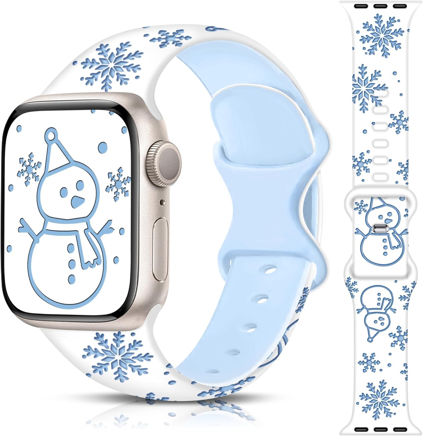 Easter Apple Watch Bands for Women Men 41Mm 42Mm 44Mm 45Mm 46Mm 49Mm 38Mm 40Mm,Soft Silicone Holiday Strap Easter Apple Watch Band for Apple Watch Series 10 9 SE 8 7 6 5 4 3 2 1 Ultra 2 1-Easter Rabbits & Eggs