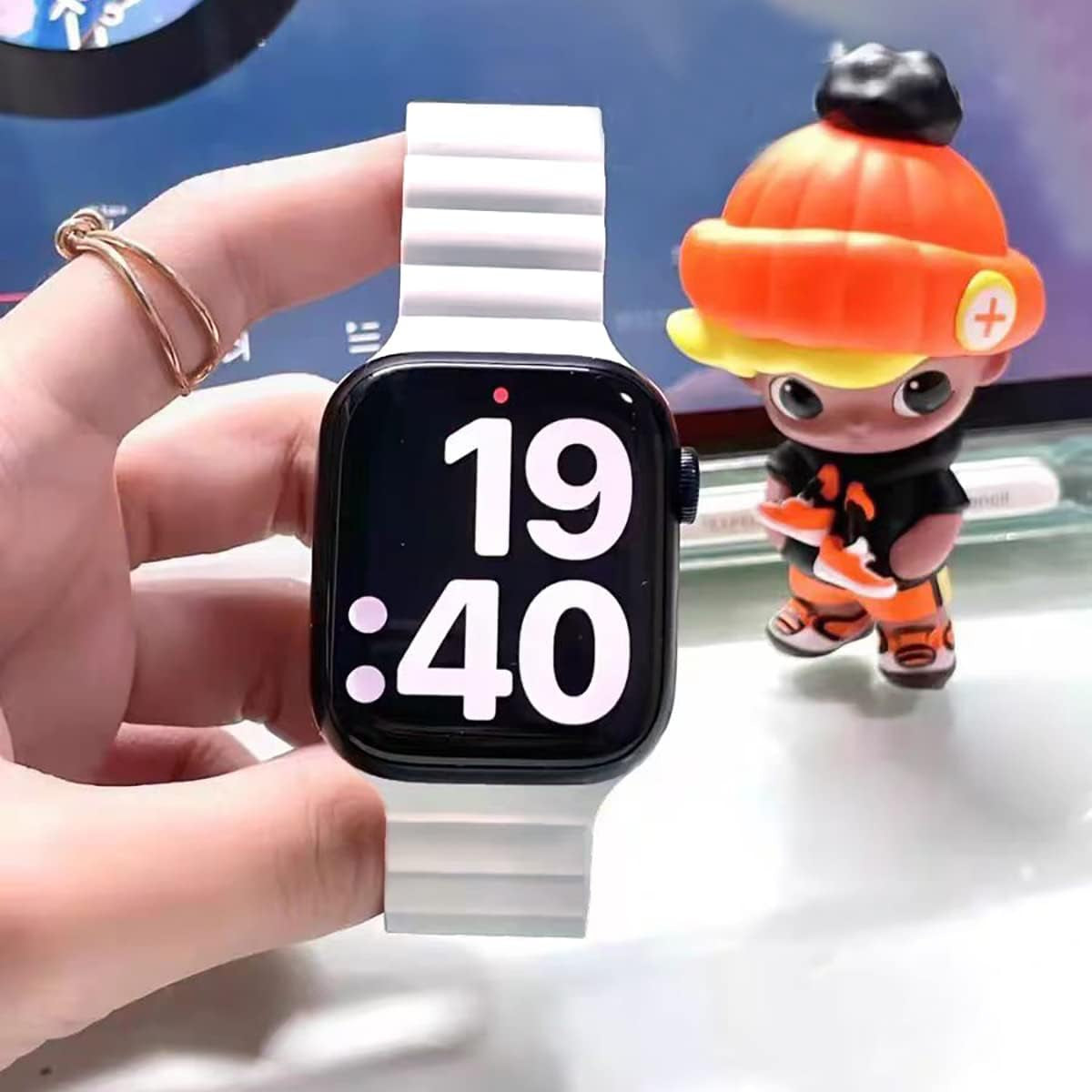 Compatible with Apple Watch Band 38Mm 40Mm 41Mm 42Mm 44Mm 45Mm 49Mm Iwatch Band Series Ultra SE 8 7 6 5 4 3, Soft Sport Band and Stretchy Solo Loop Straps Set for Mens Women