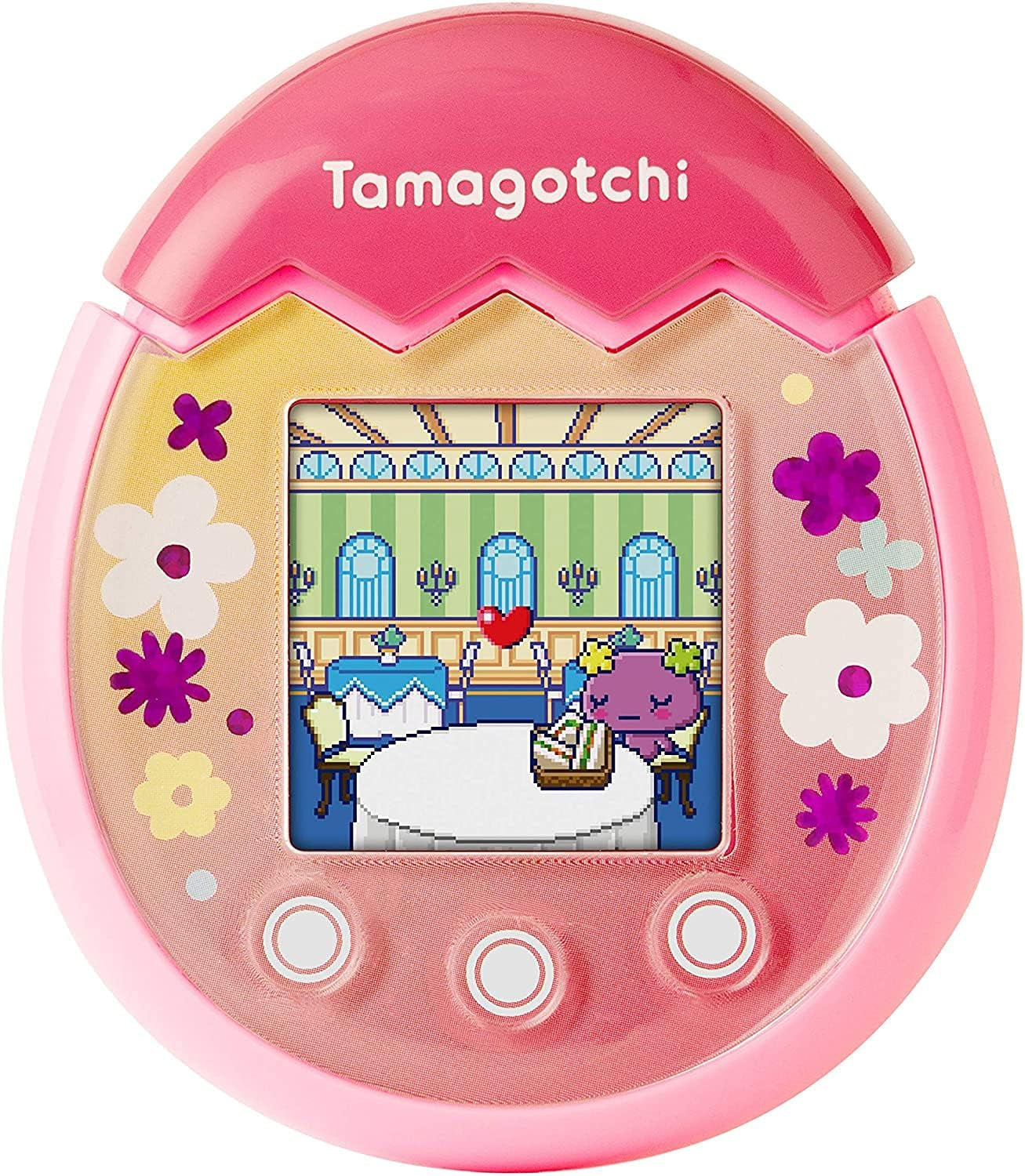 Tamagotchi 42901 Pix the Next Generation of Virtual Reality Pet with Camera, Games and Collectable Characters-Floral, Pink ZOUSA