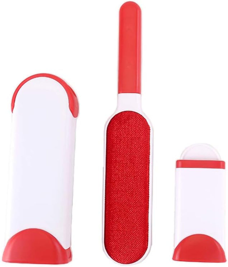 Upgraded Pet Hair Brush-Self-Cleaning Base-Efficient Double Sided Animal Lint Removal Tool-Perfect for Clothing, Furniture, Couch, Carpet, Gray