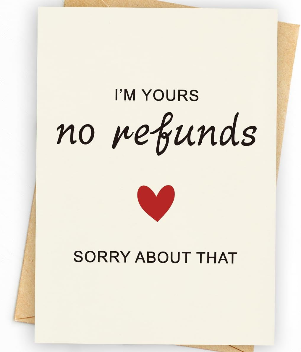 Funny Birthday Card & Gifts for Husband Boyfriend Him, Happy Anniversary Card & Gifts, Valentine Day