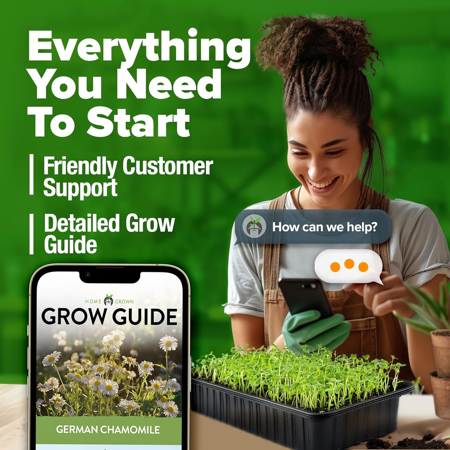 German Chamomile Seed Pack - 2280 Heirloom Chamomile Seeds for Planting Non-Gmo Herb Seeds for Creating a Sustainable Herb Garden for Medicinal Herbal Teas (Matricaria Chamomilla) TLBH