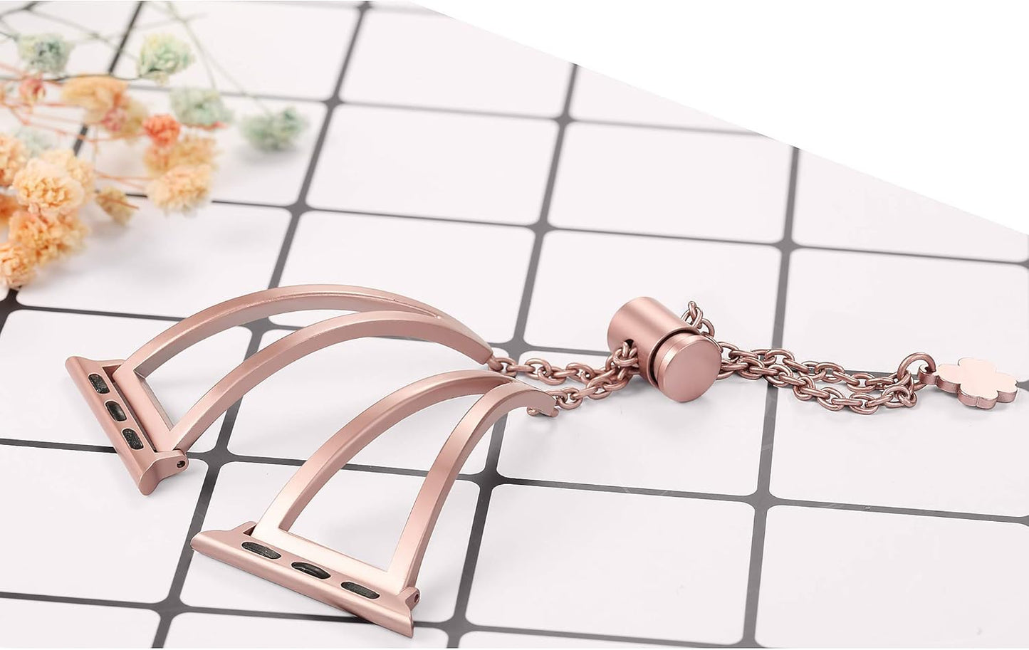Stainless Steel Bands Compatible with Apple Watch Bands 38Mm 40Mm 41Mm 42Mm 44Mm 45Mm Iwatch Series 9/8/7/6/5/4/3/2/1/SE, Dressy Metal Bangle Bracelet Women