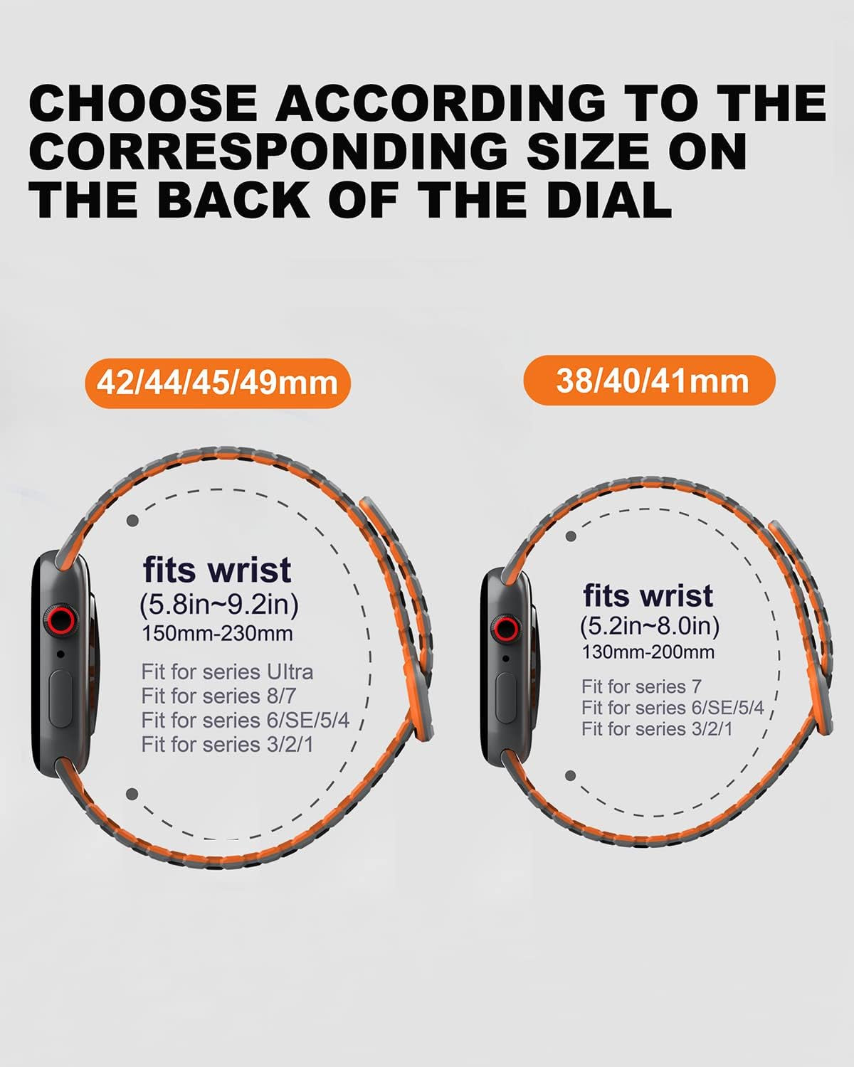 Smartwatch Bands Compatible with Apple Watch Band 49Mm 45Mm 44Mm 42Mm 41Mm 40Mm 38Mm for Men Women, Sport Nylon Band, Silicone Watch Band, Magnetic Strap for Iwatch Ultra Series 8/SE/7/6/5/4/3/2/1