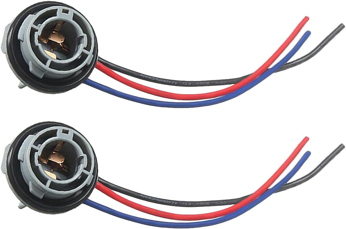 2PCS 1157 LED Bulb Socket Plug, Waterproof Turn Signal Brake Light Tail Light Socket Harness, Base Plug Connector Professional Car Accessories Fits Most Cars, Trucks, Suvs TRUCK DRIVER