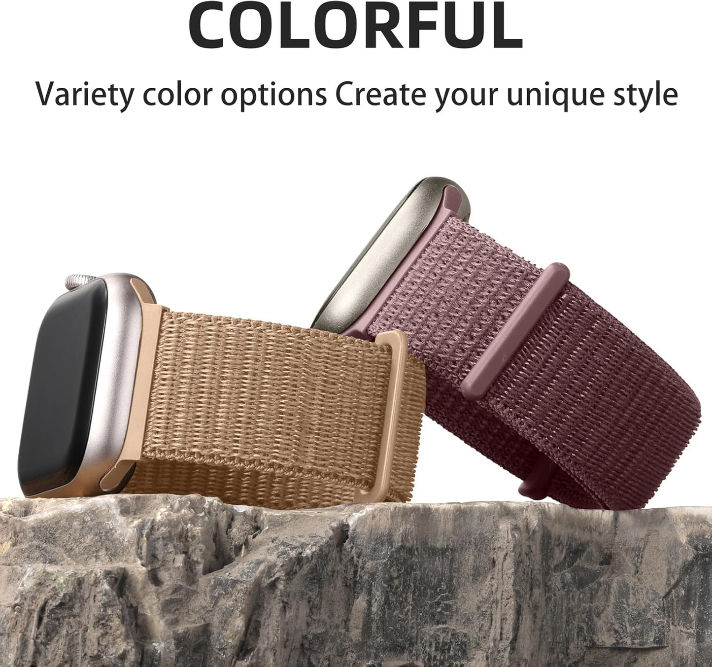 Sport Nylon Loop Strap Compatible with Apple Watch Bands