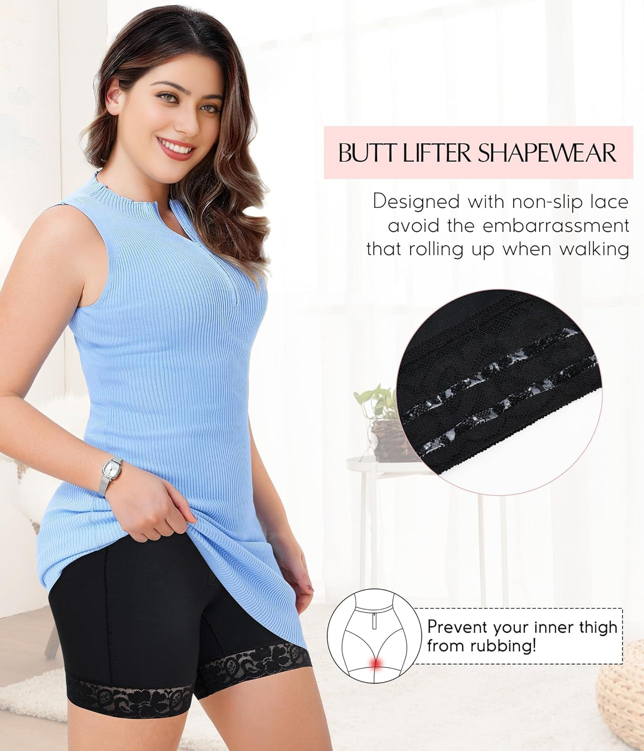 Tummy Control Panties Butt Lifting Shapewear Shorts for Women Zipper Body Shaper Shorts Thigh Slimmer Underwear