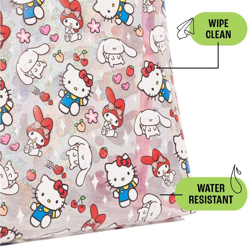 Wash Bag - Hello Kitty Cute Toiletry Bag, Clear Makeup Bag, Ideal for Cosmetics Travel Accessories, Toiletries Essentials Bag for Women, Teenage Girls - Hello Kitty & Friends UK UK