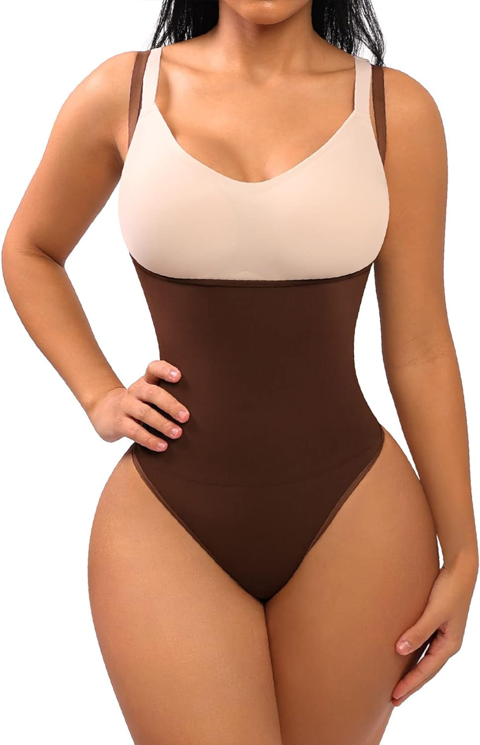 Thong Shapewear for Women Tummy Control Seamless Body Shaper High Waisted Panties Slimming Underwear